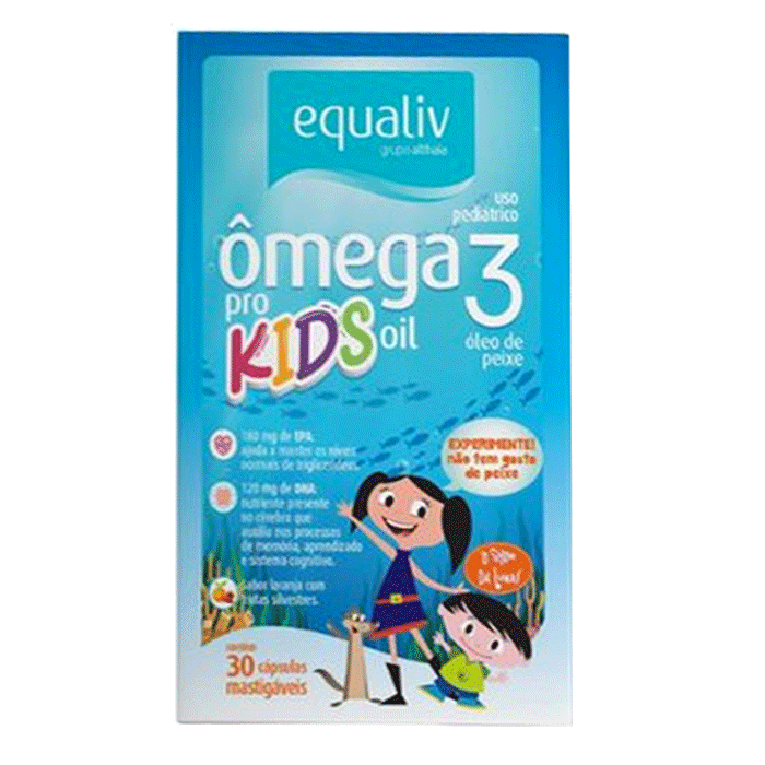 Ômega 3 Kids Show da Luna 30 comprimidos mastigáveis Equaliv