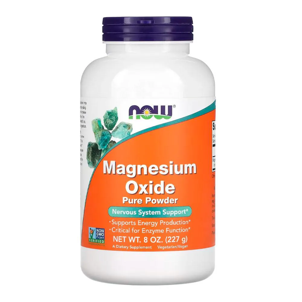 Óxido de Magnésio em Pó Now Foods 227g Importado