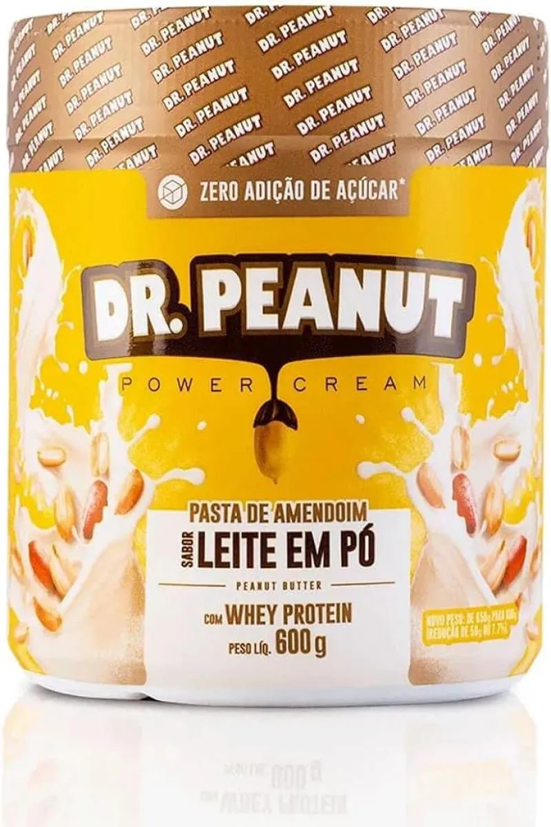 Pasta de Amendoim (600g) Sabor: Leite em Pó