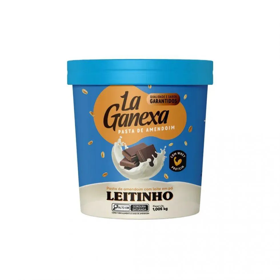 Pasta de Amendoim Integral Gourmet (1,05Kg) – Sabor: Leitinho