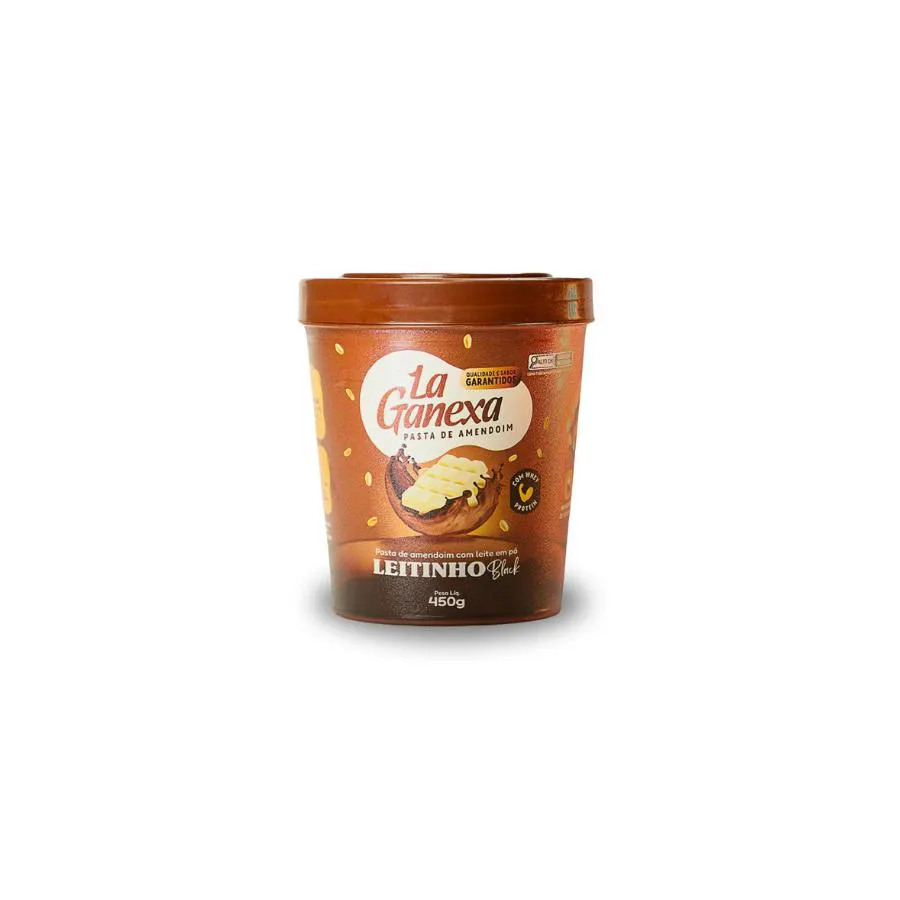 Pasta de Amendoim Leitinho Black 450G – La Ganexa