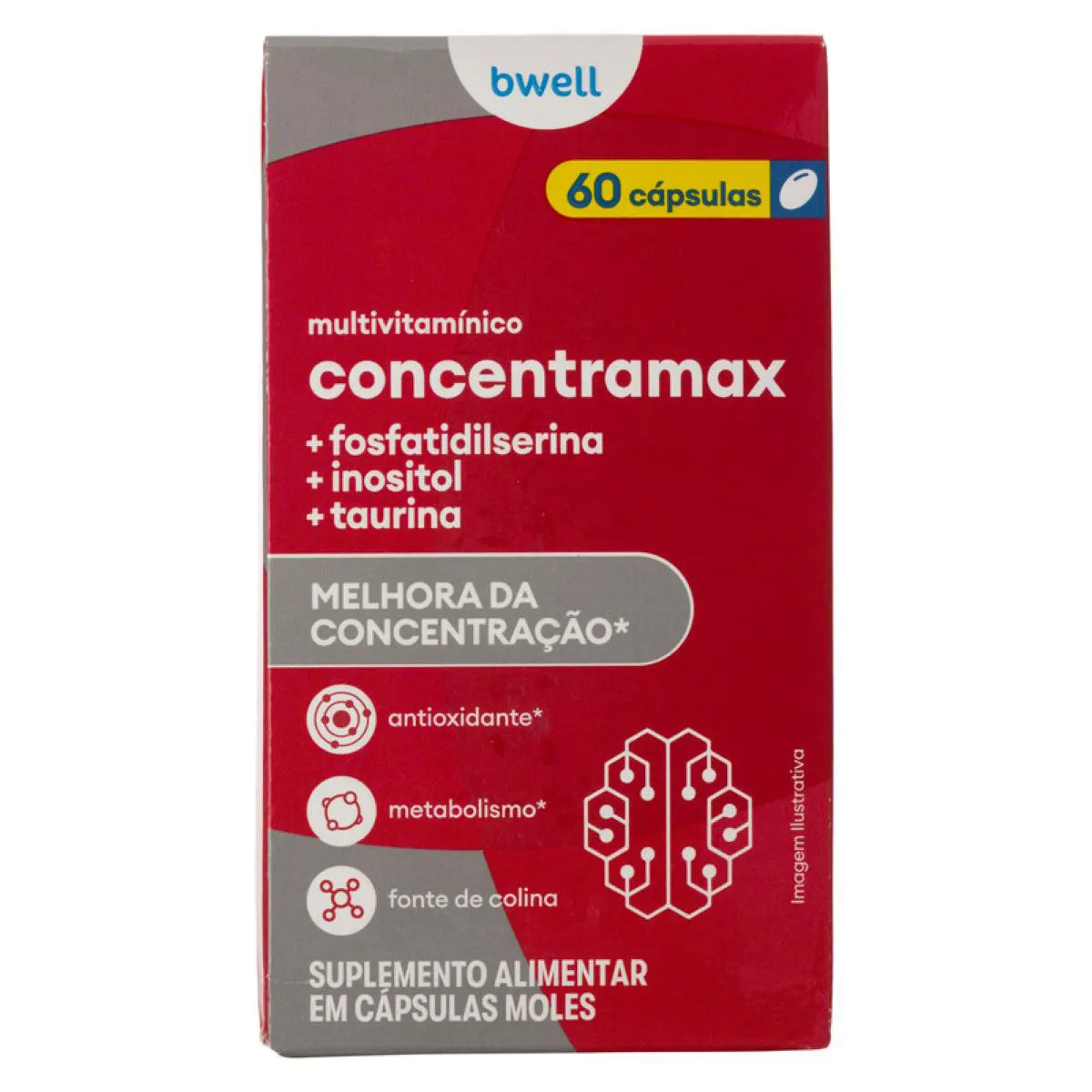 Polivitamínico Bwell Concentramax 60 Cápsulas