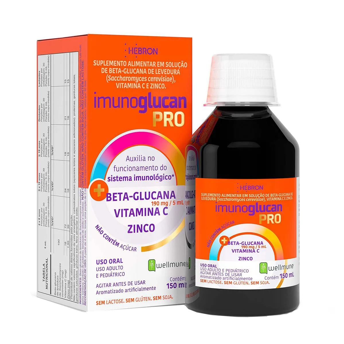 Polivitamínico Imunoglucan Pro Solução Oral 150ml
