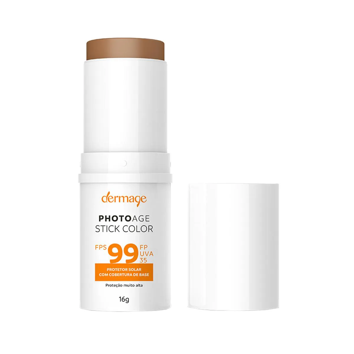 Protetor Solar Facial em Bastão Dermage Photoage Color FPS 99 Médio Intenso 16g