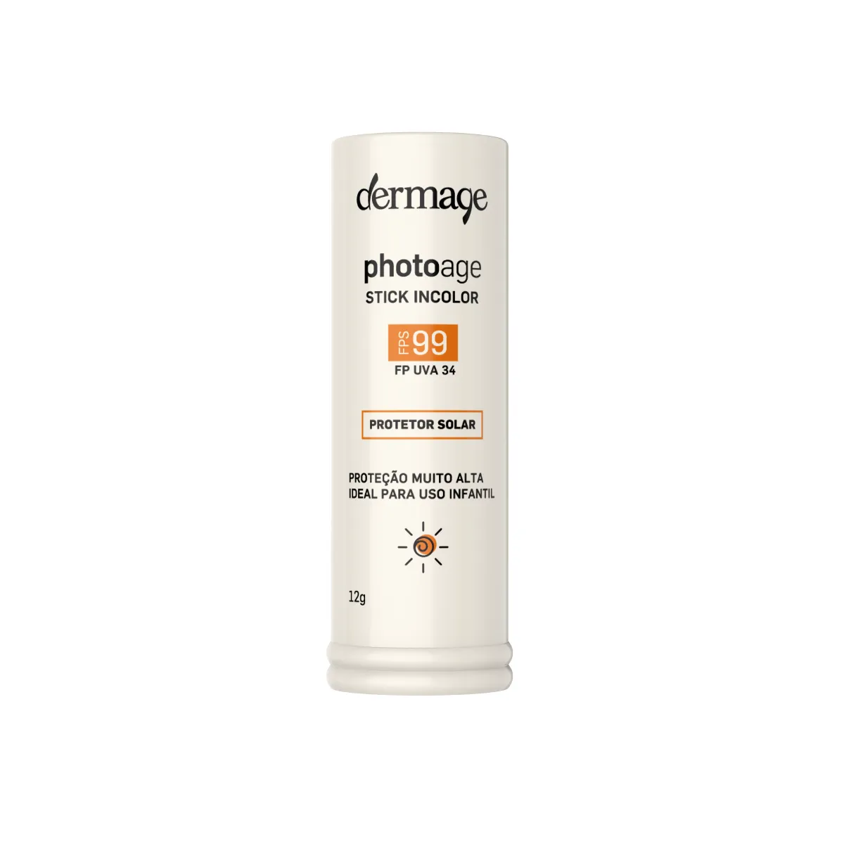 Protetor Solar Facial Stick FPS 99 Photoage Incolor 12g