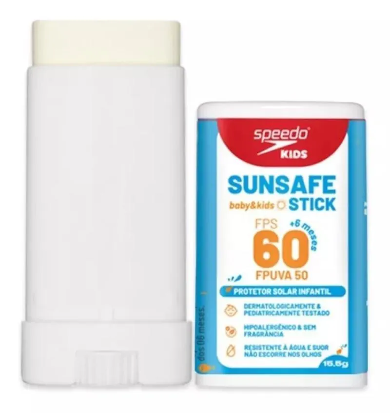 Protetor Solar Speedo Infantil Sunsafe Stick Baby & Kids Fps60 Fpuva50 15,5G – Pink Cheeks