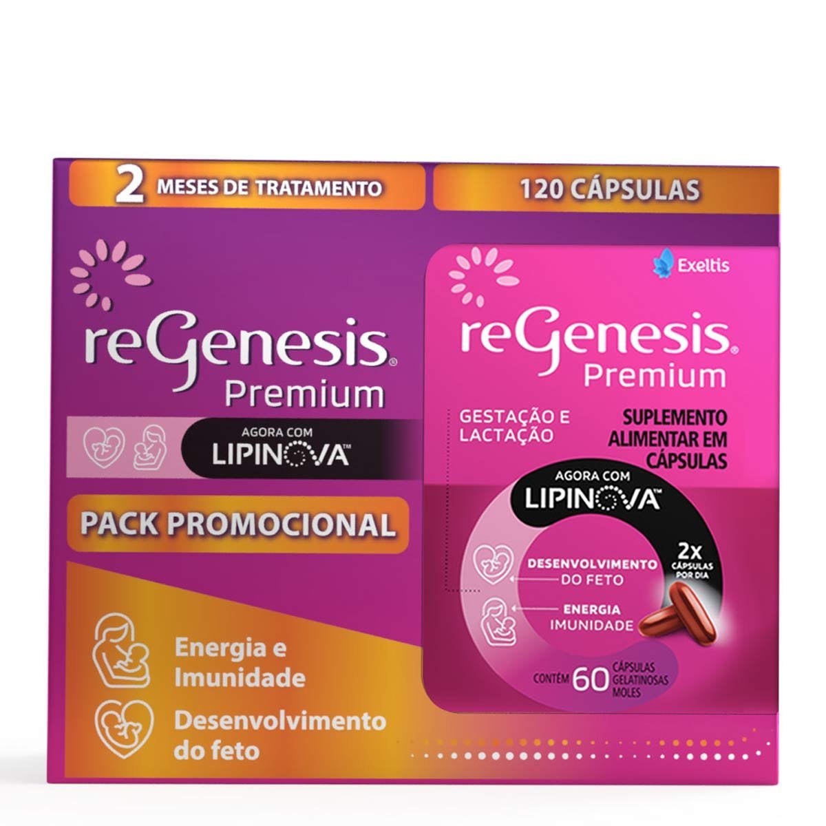 Regenesis 60 Cápsulas Moles – Embalagem Promocional