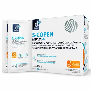 S-Copen MPVA-4 Sabor Tangerina – 30 sachês de 24g cada