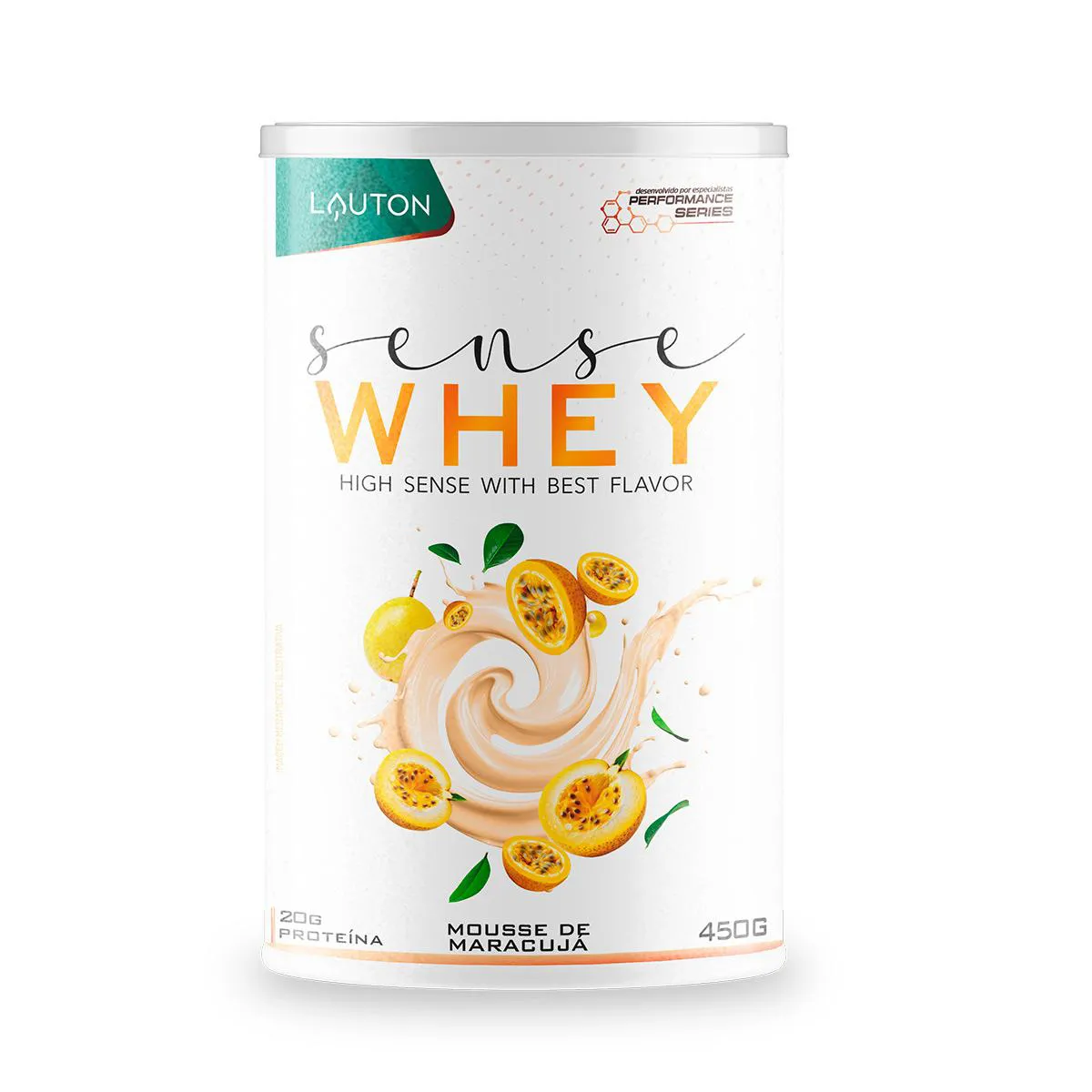 Sense Whey Lauton Performance Séries Mousse de Maracujá 450g