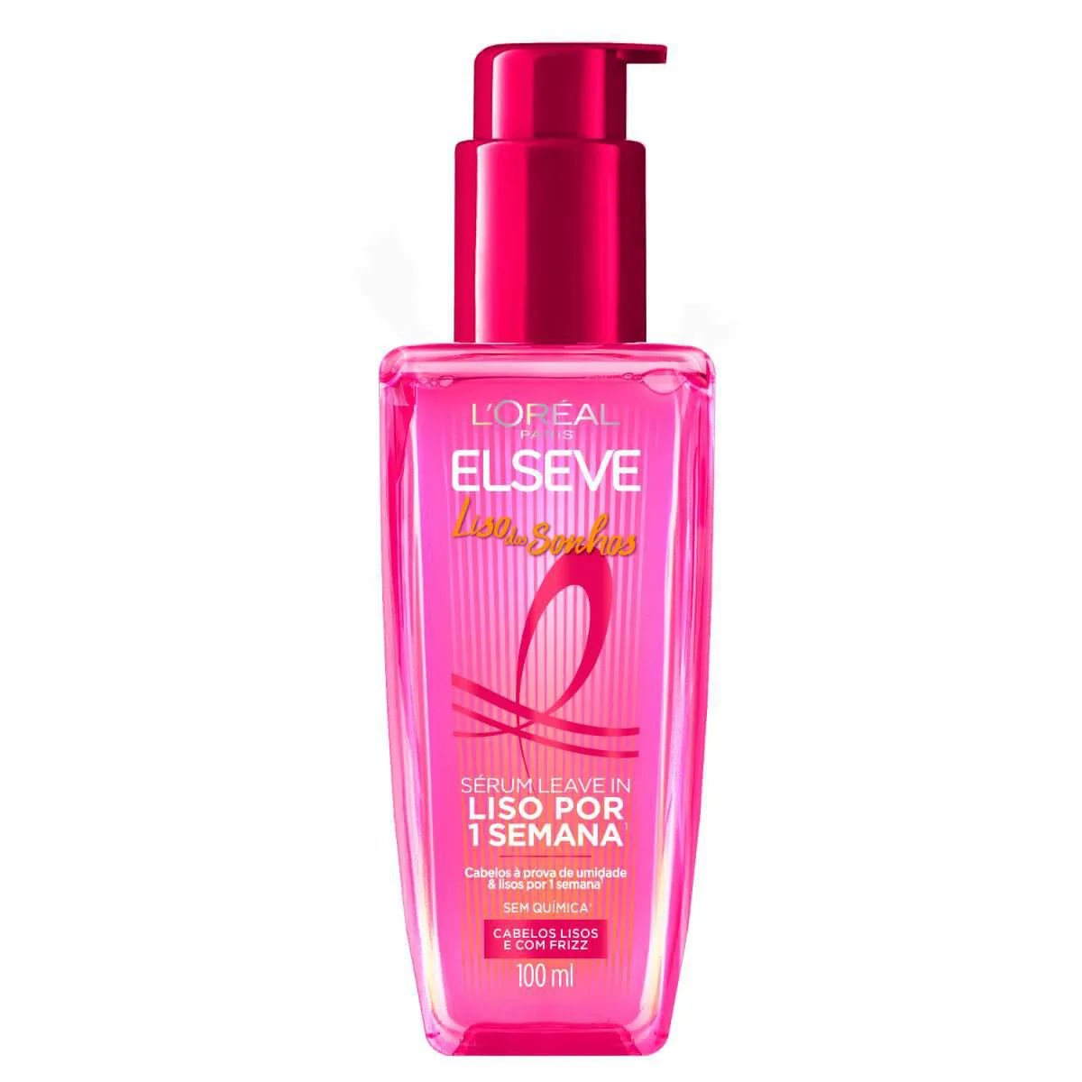 Sérum Leave-In Elseve Liso dos Sonhos Sérum Alisante Efeito Liquid Hair 100ml