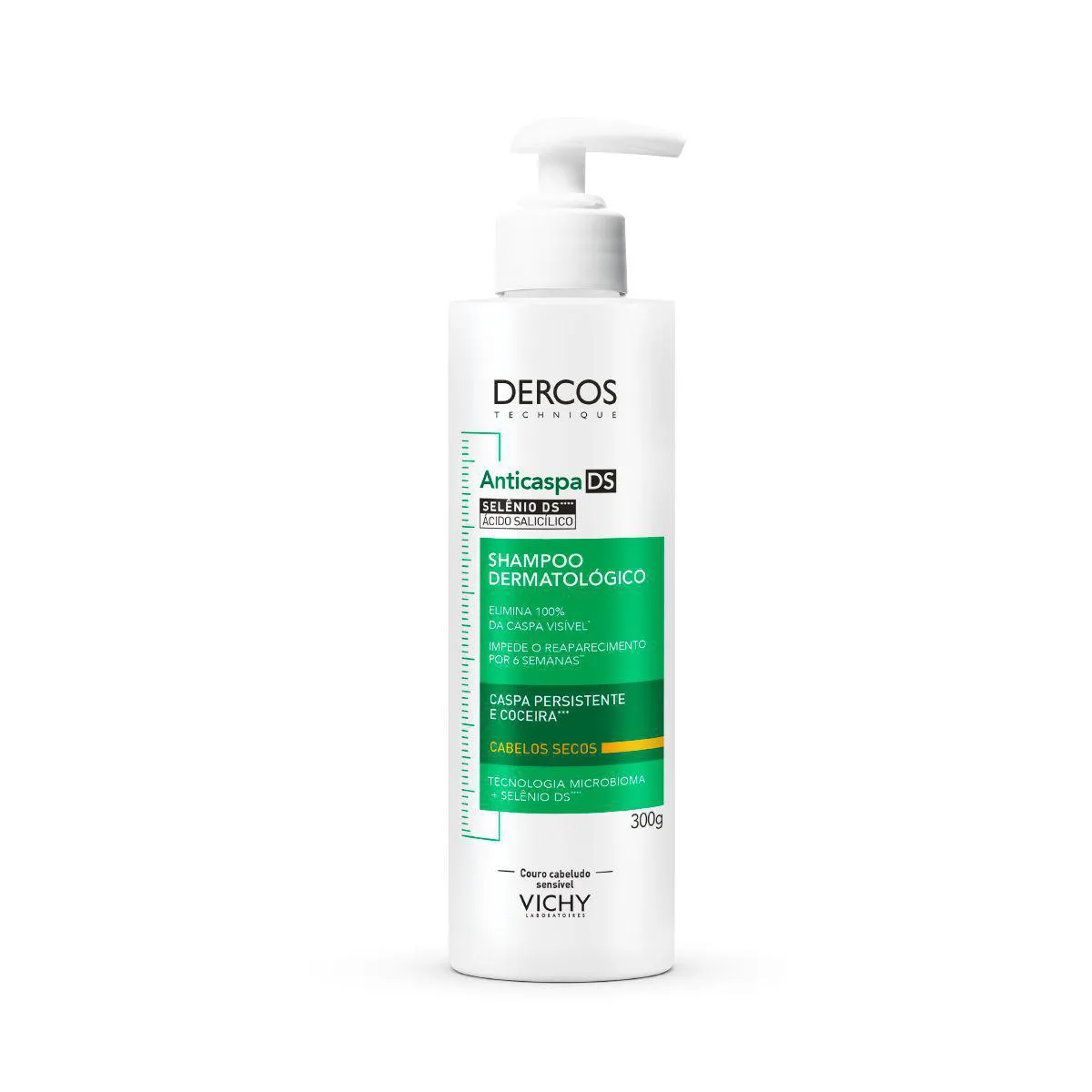 Shampoo Vichy Dercos Anticaspa DS Cabelos Secos Caspa para Cabelos Secos sem Ressecamento 300g