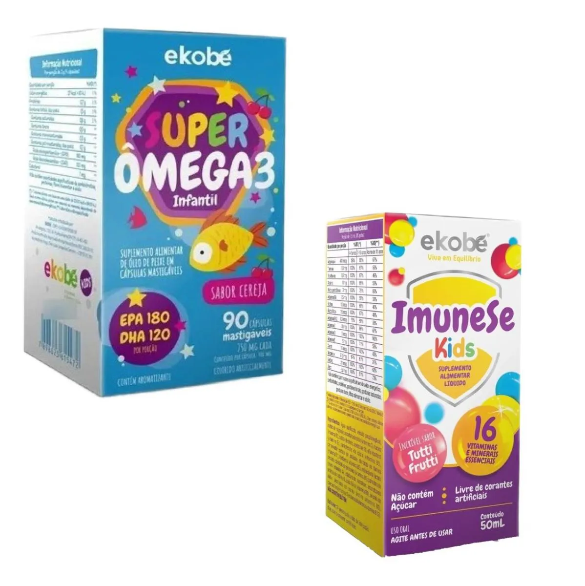 Super Ômega 3 + Imunese Kids 16 Vitaminas – Ekobé Kids
