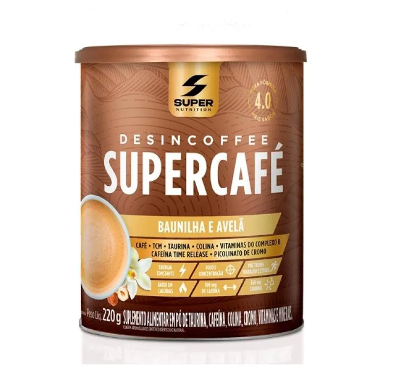 Supercafé Desincoffee (220g) – Sabor: Baunilha e Avelã