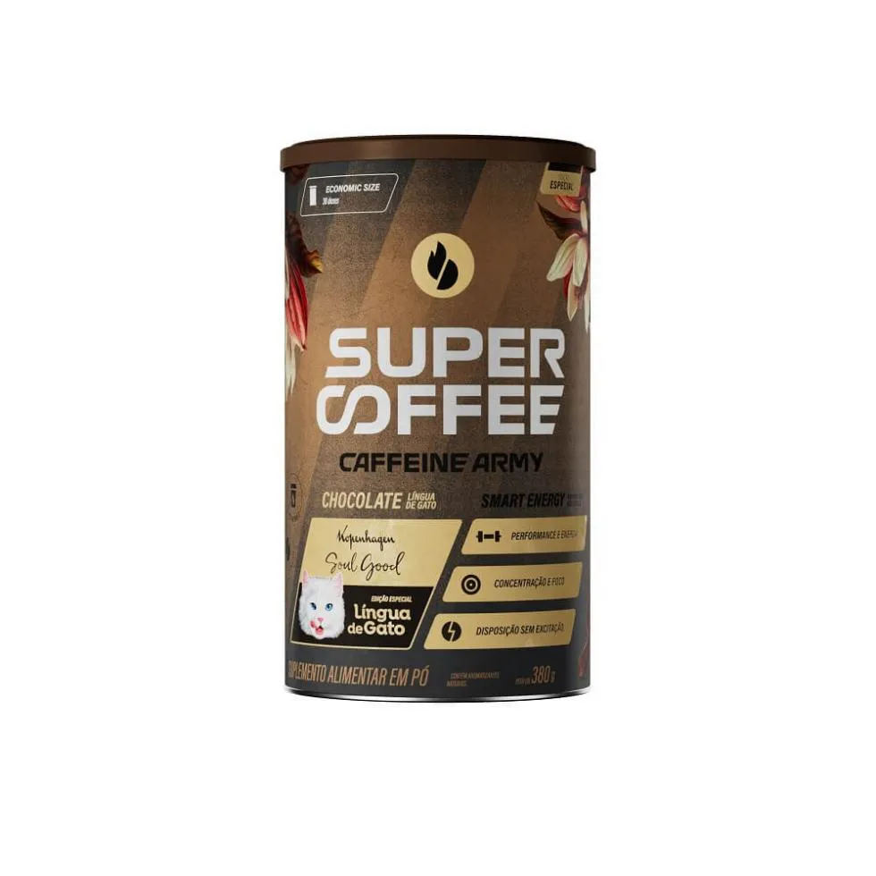 Supercoffee 3.0 (380g) – Sabor: Chocolate (língua de Gato)