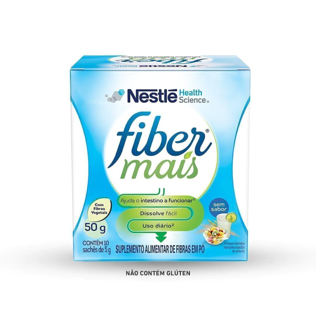 Suplemento Alimentar De Fibras Fibermais Sem Sabor Display 10X5G