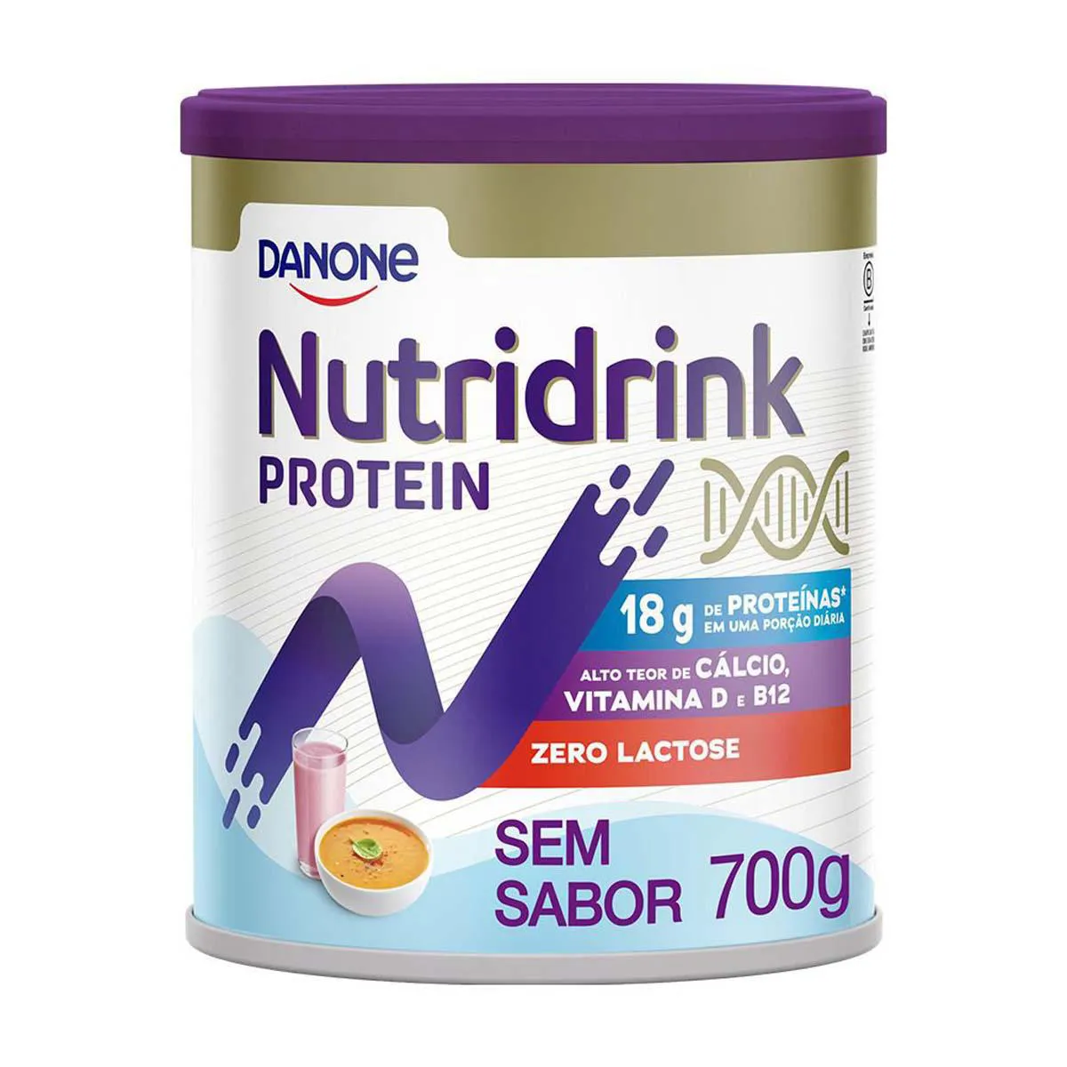 Suplemento Alimentar em Pó Nutridrink Protein Sem Sabor 700g
