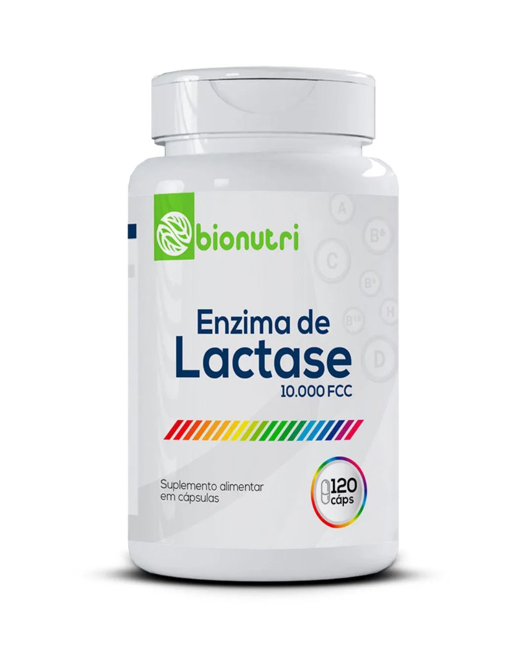 Suplemento Alimentar Enzima de Lactase 10.000fcc 120 cápsulas Bionutri