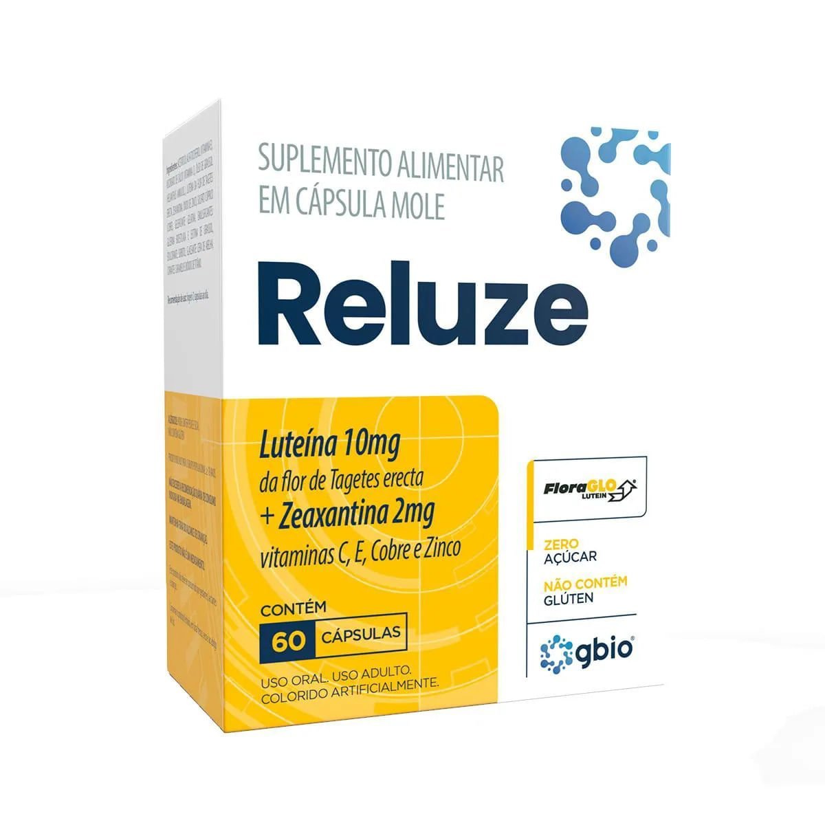 Suplemento alimentar Reluze 60 cápsulas moles