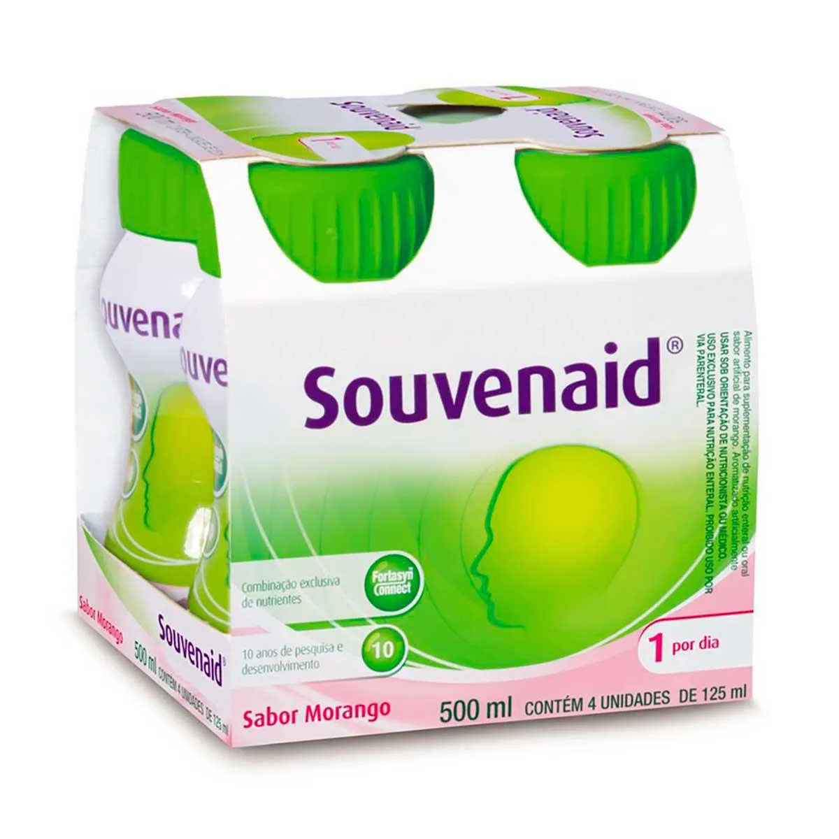 Suplemento Nutricional Souvenaid Morango 125ml – 4 unidades