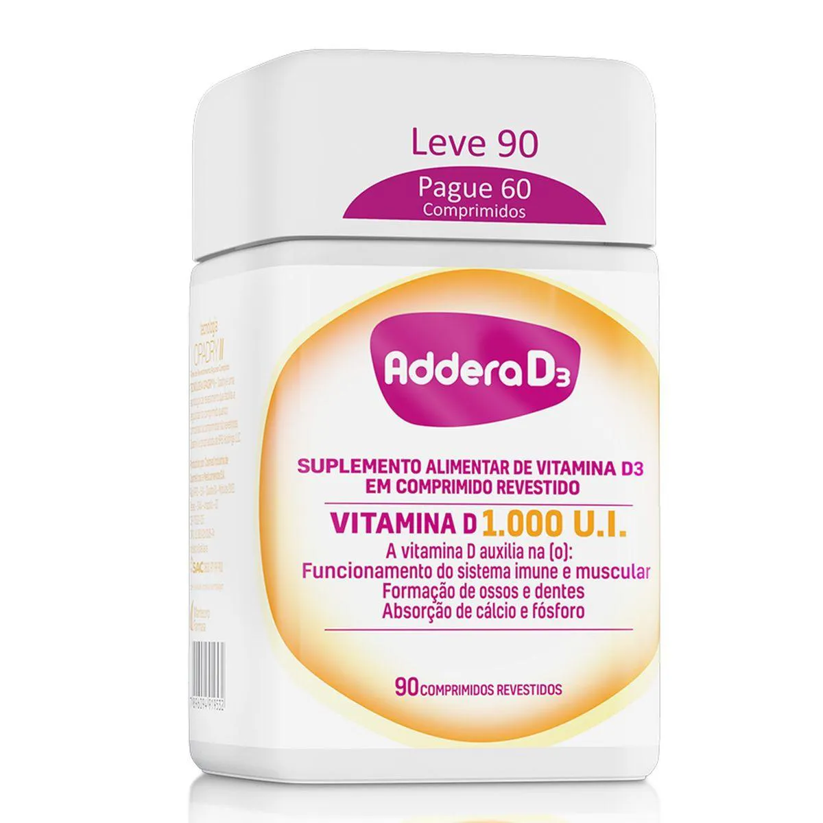 Vitamina D 1.000UI Addera D3 90 comprimidos