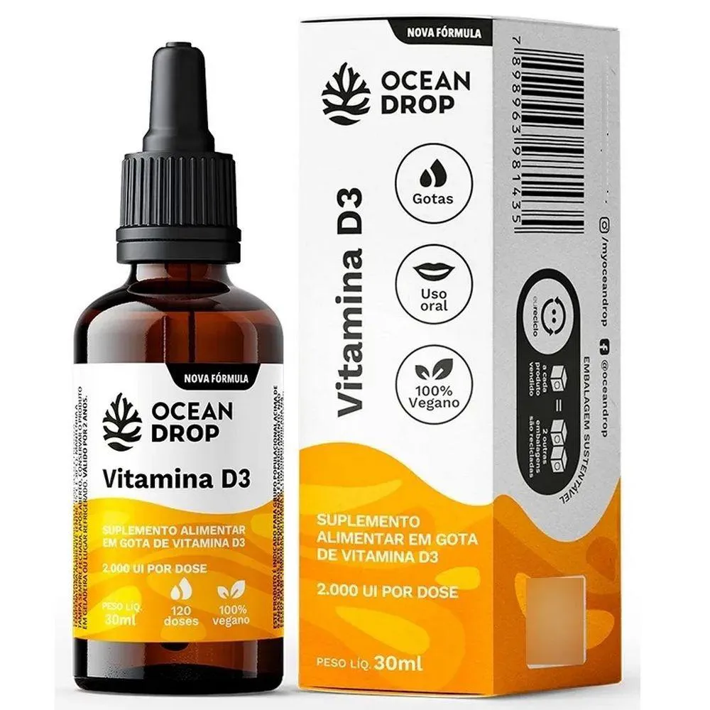 VITAMINA D3 2000UI VEGANO (30 ML) – OCEAN DROP
