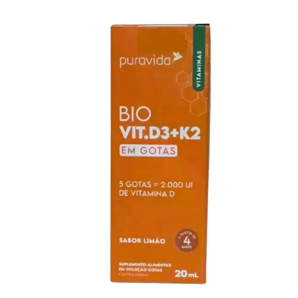 Vitamina D3 + K2 Puravida Gotas 20ml