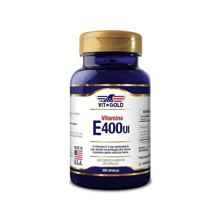 Vitamina e 400 Ui Vitgold 100 cápsulas