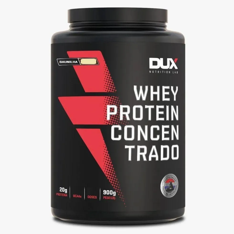 Whey Protein Concentrado Pote (900g) – Sabor: Baunilha