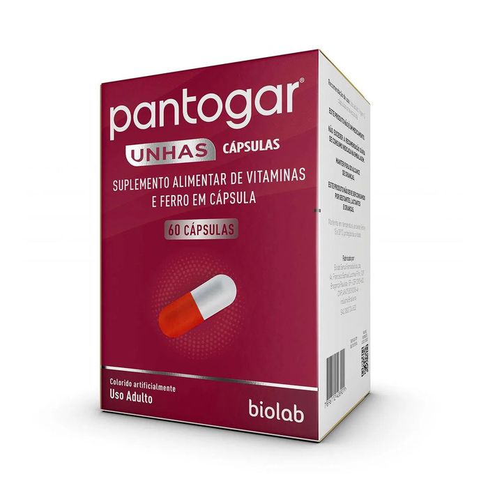 Polivitamínico Pantogar Unhas 60 cápsulas