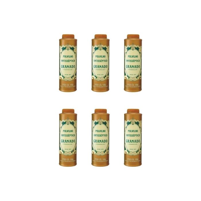 Talco Pes Granado 100g Tradicional - Kit C / 6un
