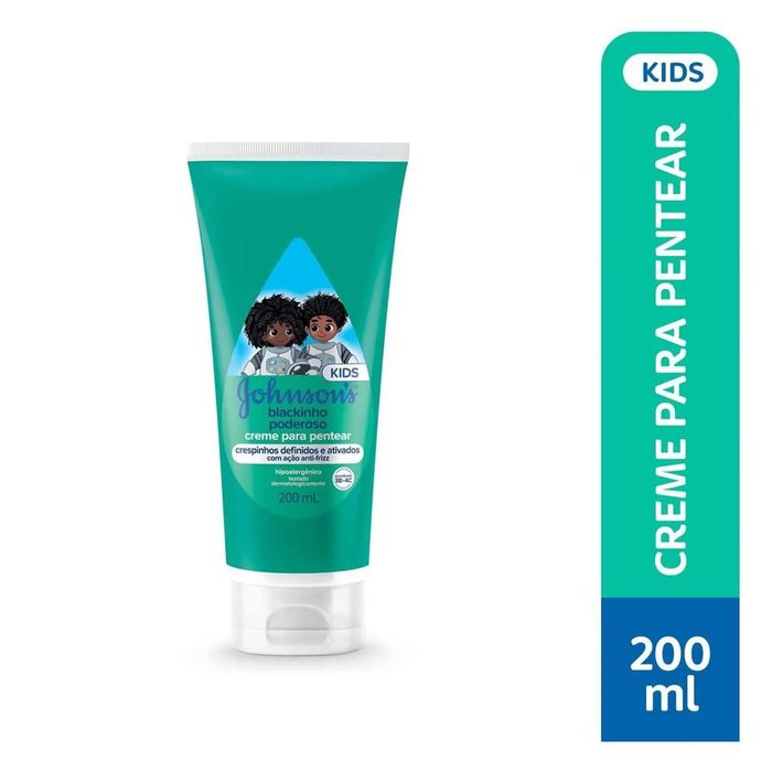 Creme para Pentear Johnson's Kids Blackinho Poderoso 200ml