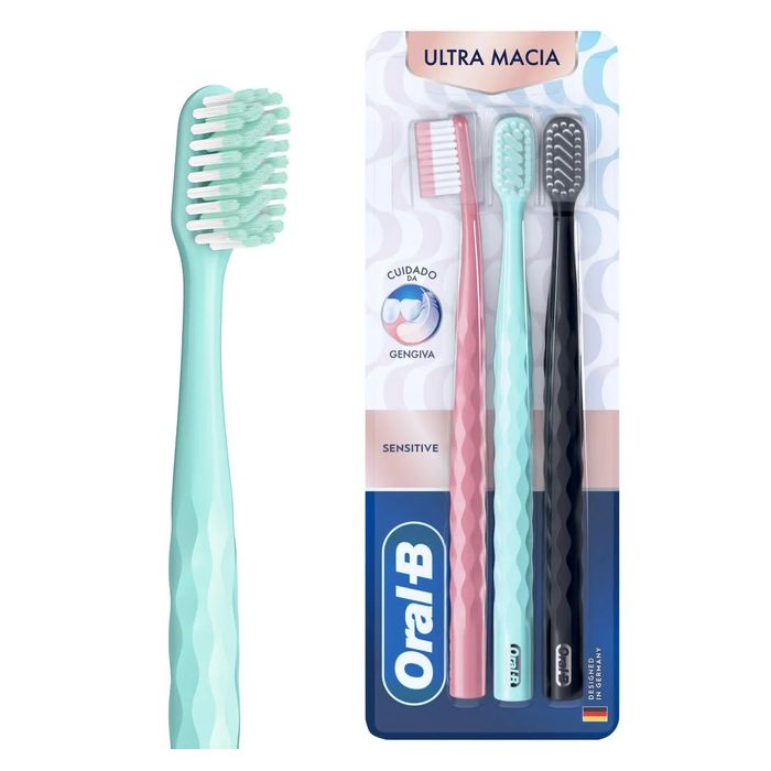 Kit Escova Dental Oral-B Iconic Ultra Macia 3 Unidades