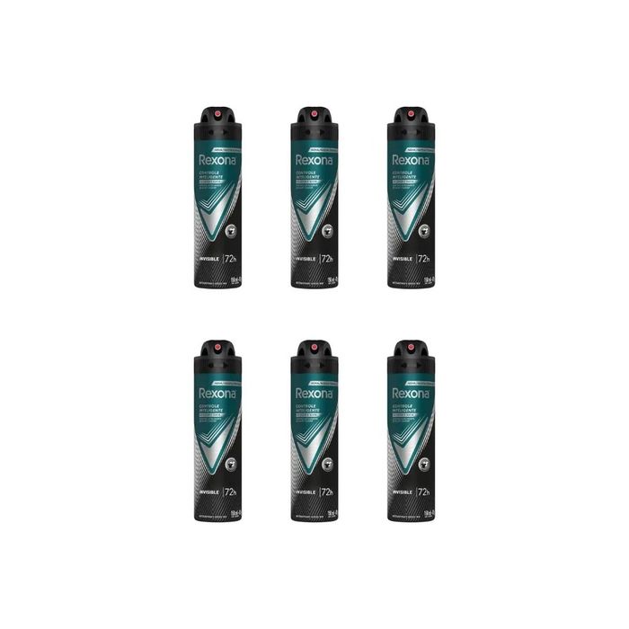 Desodorante Aero Rexona 150Ml Masc Invisible-Kit C/6Un