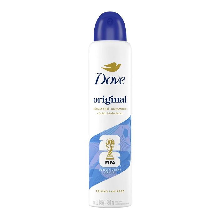 Desodorante Antitranspirante Aerosol Dove Original Feminino 72h 250ml