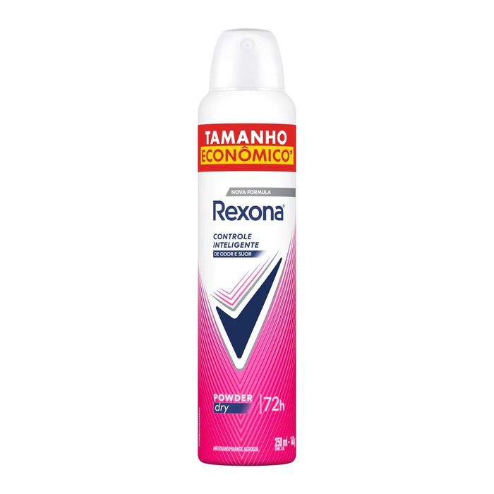 Desodorante Antitranspirante Aerosol Rexona Powder Dry Feminino 72h 250ml