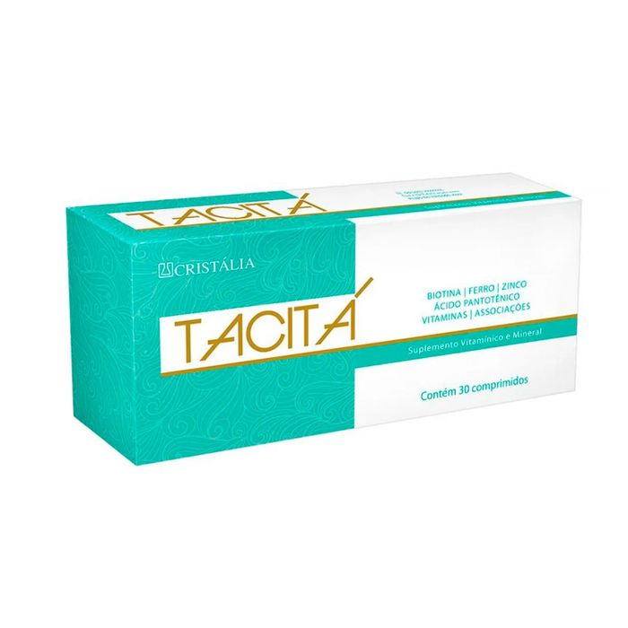 Suplemento Vitamínico Tacitá Unhas e Cabelos - 30 Comprimidos