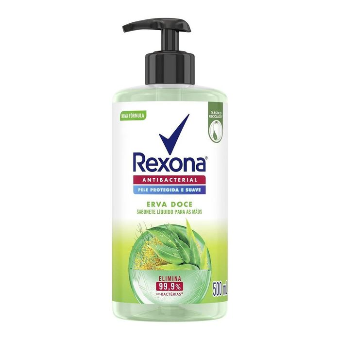 Sabonete Líquido para as Mãos Rexona Antibacterial Erva-Doce 500ml