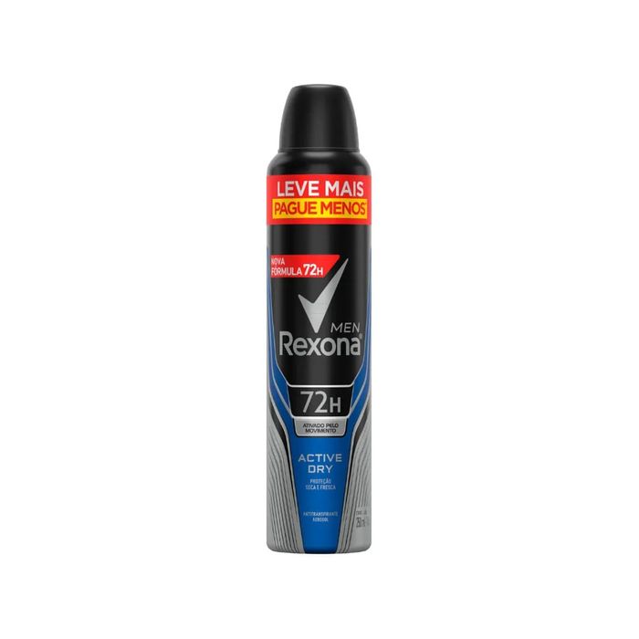 Desodorante Rexona Masculino 250ml Aerossol Active Dry