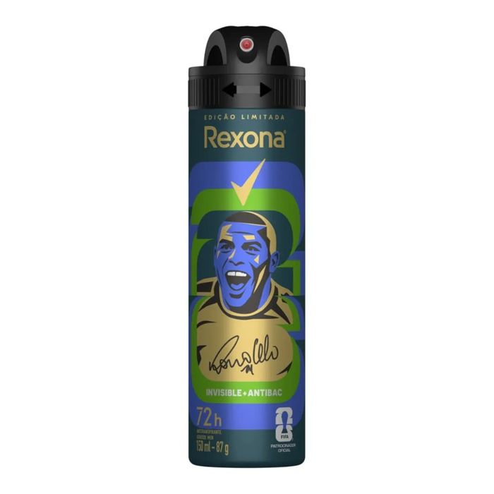 Antitranspirante Aerossol Rexona Men Invisible + Antibac 150ml