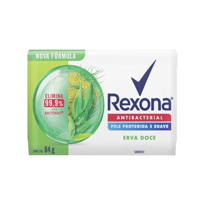 Sabonete Rexona Barra 84gr Antibacterial Erva Doce