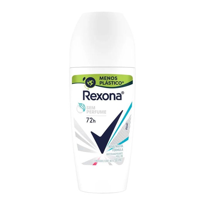 Desodorante Rexona Feminino Roll On Sem Perfume 50ml