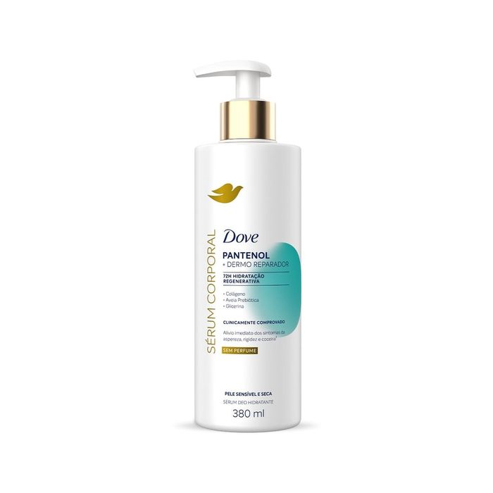 Sérum Corporal Dove Pantenol Dermo Reparador Sem Perfume 380ml