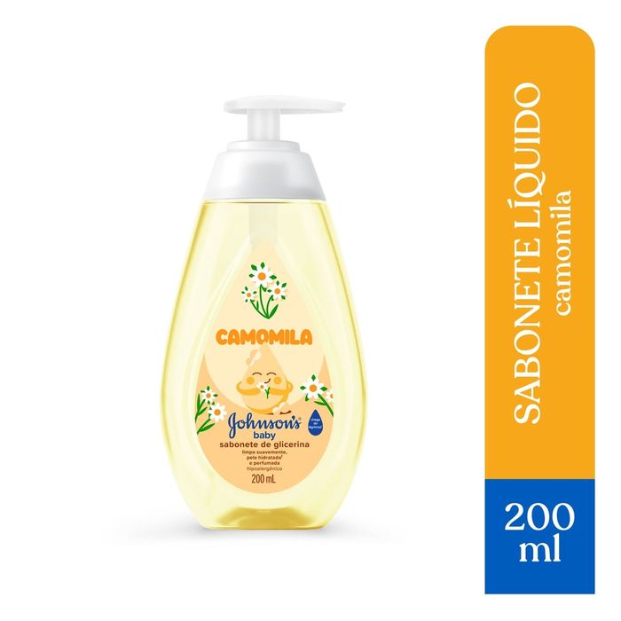 Sabonete Líquido Infantil Johnson's Baby Glicerina Camomila 200ml