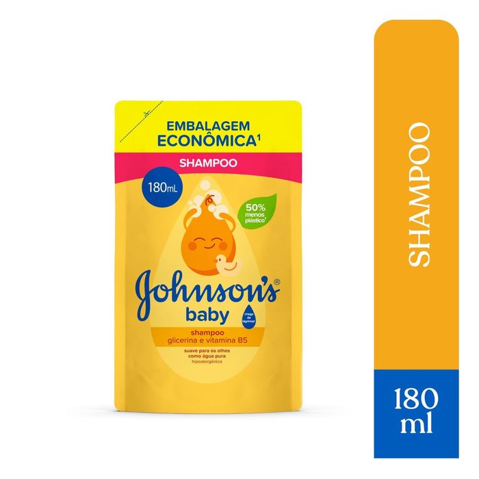 Shampoo Infantil Johnson's Baby Chega de Lágrimas Glicerina 180ml