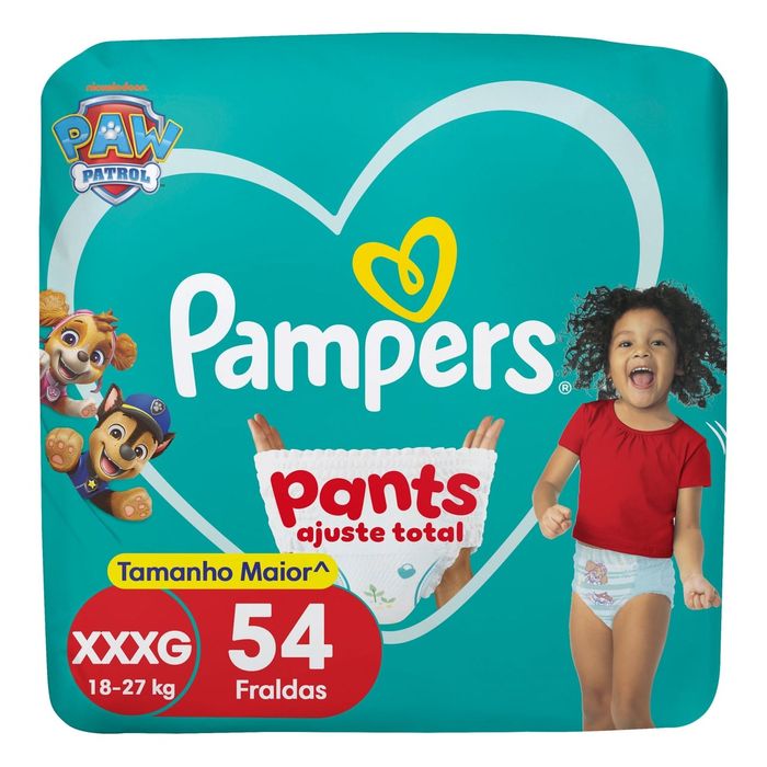 Fralda Pampers Pants Ajuste Total XXXG 54 Unidades
