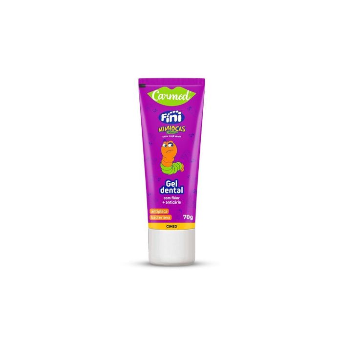 Gel Dental Carmed Fini Minhoca Anticáries com Flúor 70g