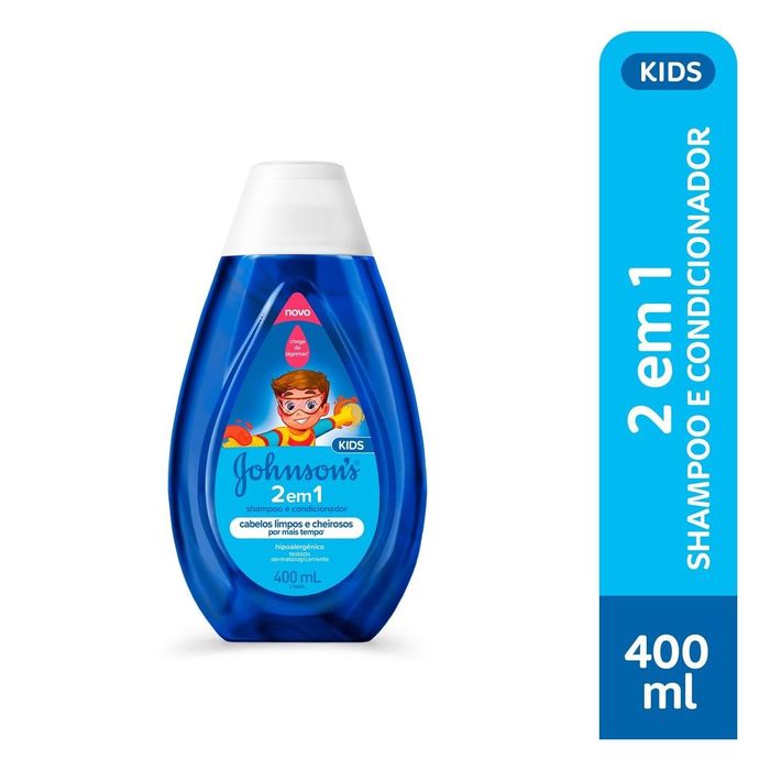 Shampoo e Condicionador Infantil Johnson's Kids 2 em 1 400ml