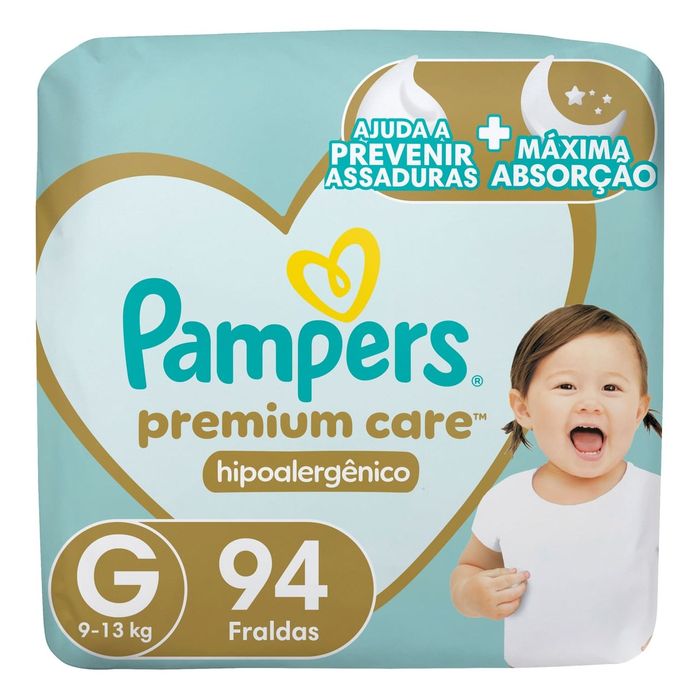 Fralda Infantil Pampers Premium Care G 94 Unidades