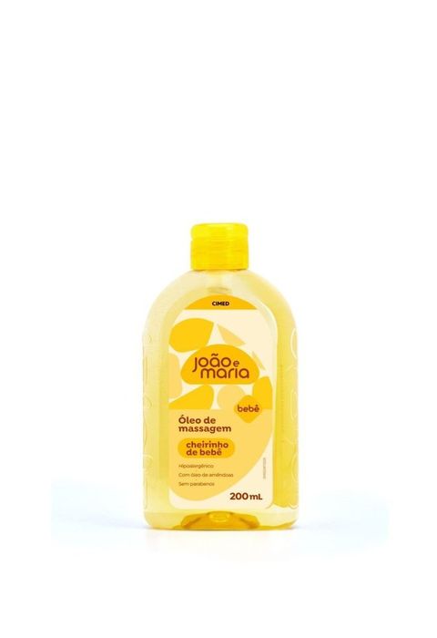 Óleo De Massagem João E Maria Cheirinho De Bebê Com Óleo De Amêndoas 200ml