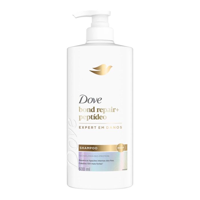Shampoo Dove Bond Repair + Peptídeo 600ml